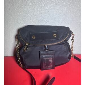 Marc Jacobs Natasha Nylon Black/Gold Crossbody Travel Organizer